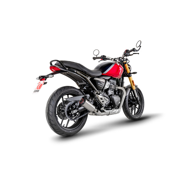 Scorpion Exhaust Triumph Speed 400 2024 - 2026 Red Power Slip-on Titanium Sleeve